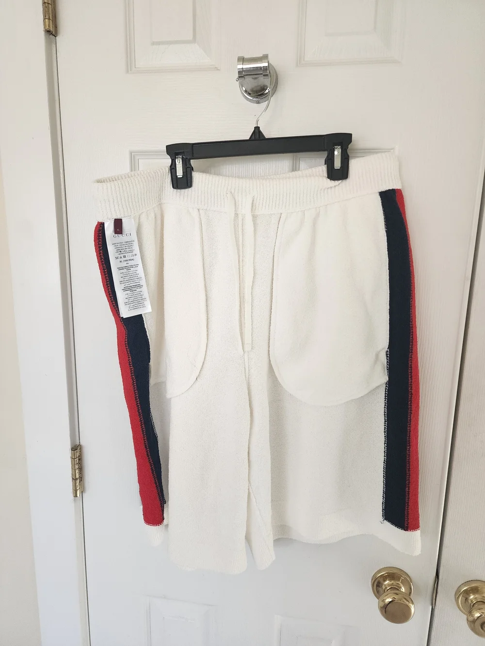 Gucci Terry Cloth Web Stripe Shorts